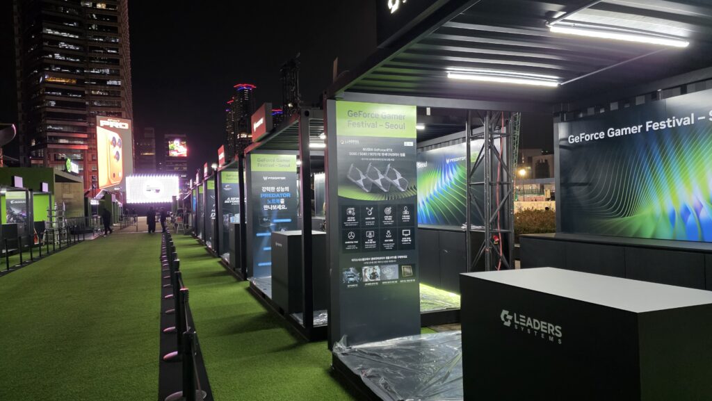 20251028 190344 K-PoP, 엔비디아 25주년 지포스 게이머 페스티벌 행사장 네트워크 구축 성공적 완료!