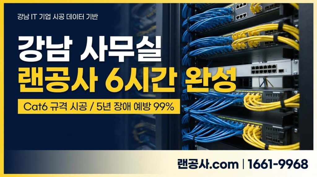 435863f2 c875 45e3 8106 19b32195f648 강남 사무실 랜공사 | Cat.6 25라인 포설 및 EasyMesh 무선 네트워크 구축 사례