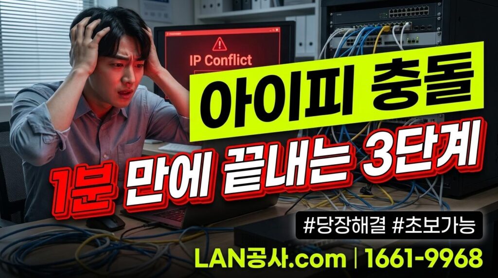 8802da64 ba64 4837 8ce3 7fa52701ace5 사무실 인터넷 끊김, 아이피 충돌 해결방법 3단계로 완벽 진단하기