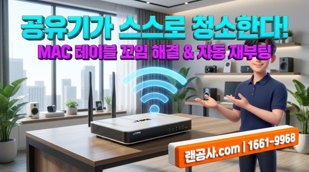 ef9b6f92 4b9a 4e1d ac3d 94d0e82fec22 [ipTIME EasyMesh] "매일 공유기 코드를 뽑으시나요?" Wi-Fi 재접속 먹통 & MAC 주소 오류 원인과 완벽 해결법