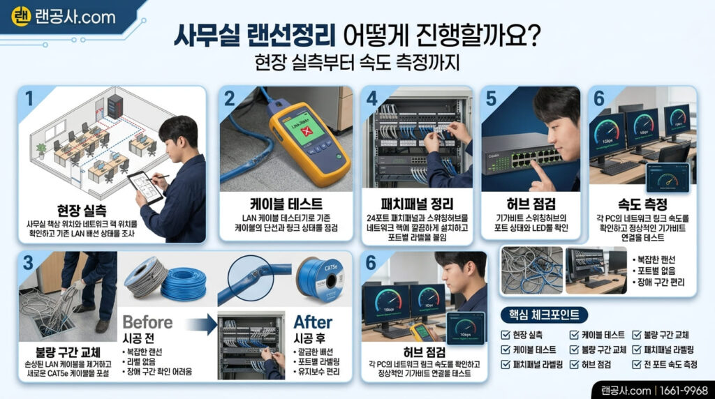 사무실랜선정리업체비용 5 사무실 랜선정리 업체 선택 가이드, 10석 CAT5e 비용과 인터넷 끊김 해결까지