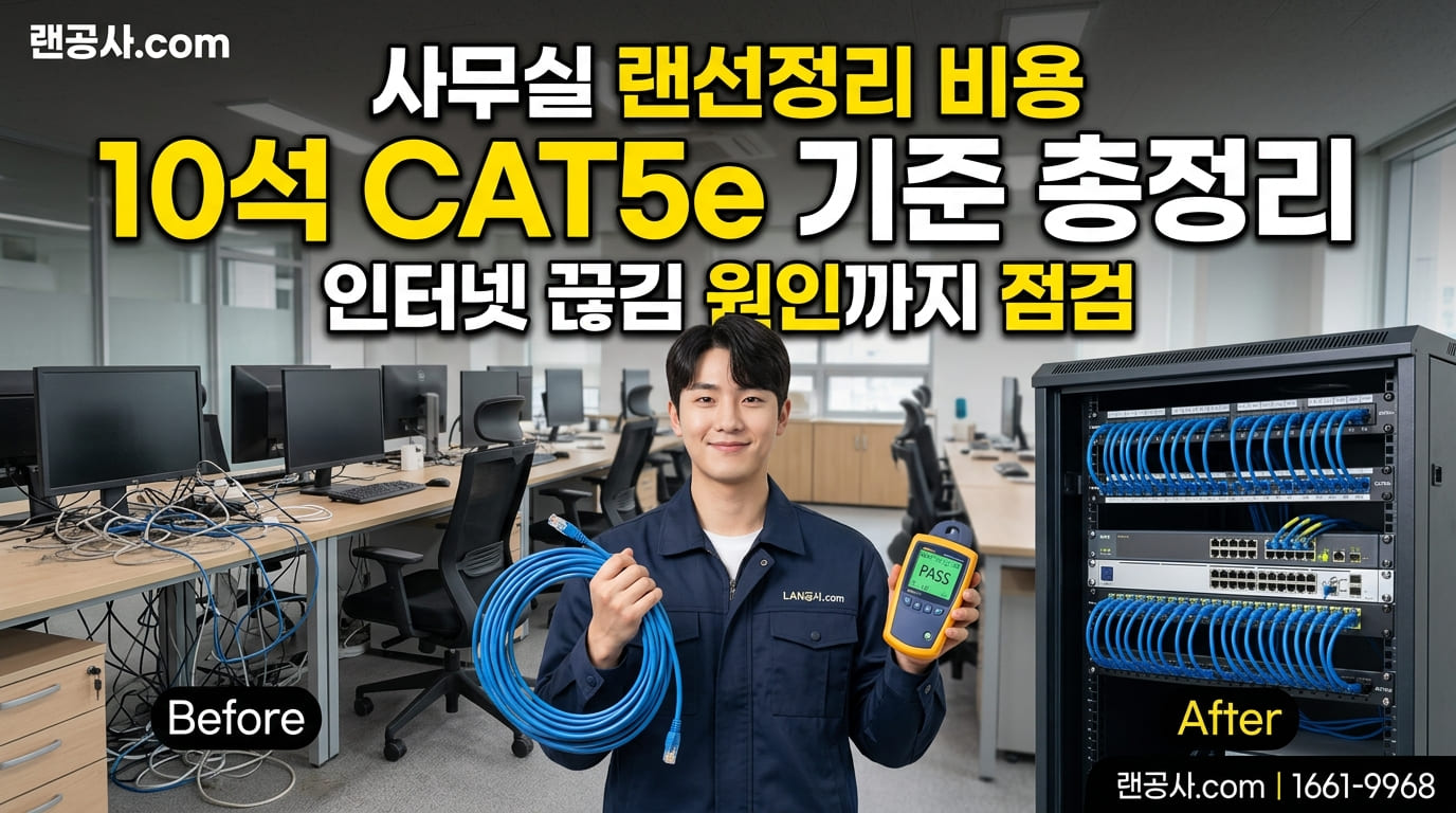사무실랜선정리업체비용 6 랜공사&랜선정리